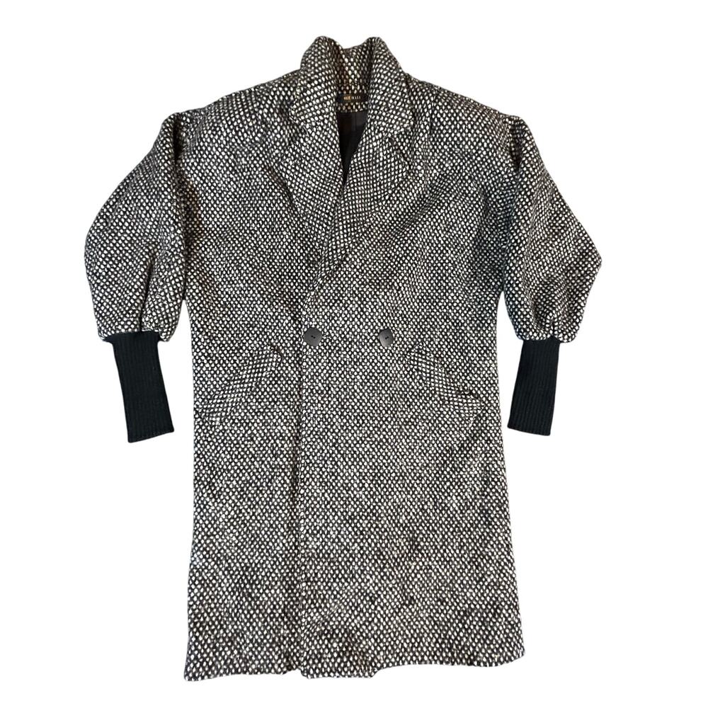 VTG Portrait 3/4 Sleeve Long Wool Coat Made‎ in USA
